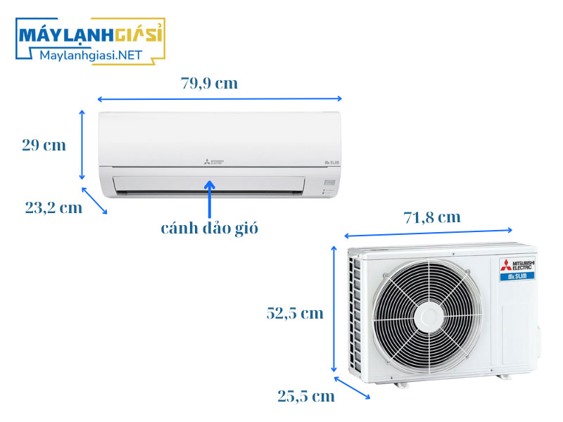 Máy lạnh Mitsubishi Electric Mono MS-JS35VF/MU-JS35VF 1.5HP