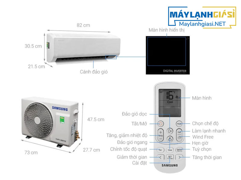 Máy lạnh Samsung Inverter AR12TYHQASINSV 1.5HP