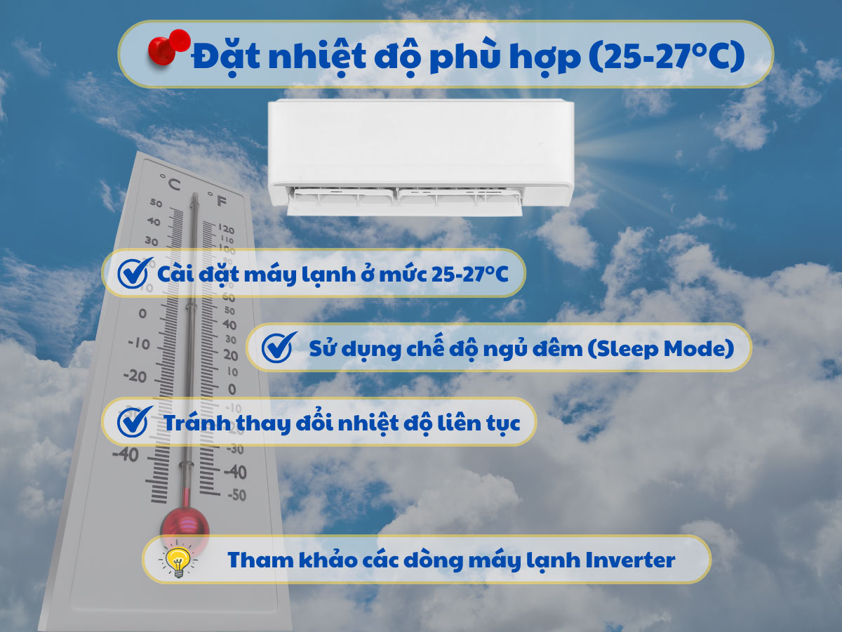 Chú Ý Khi Sử Dụng Máy Lạnh Mùa Hè Nắng Nóng Đạt Hiệu Quả Nhất