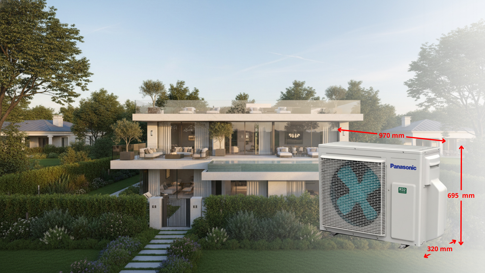 Dàn nóng máy lạnh multi Panasonic CU-3U27YBZ 3 HP