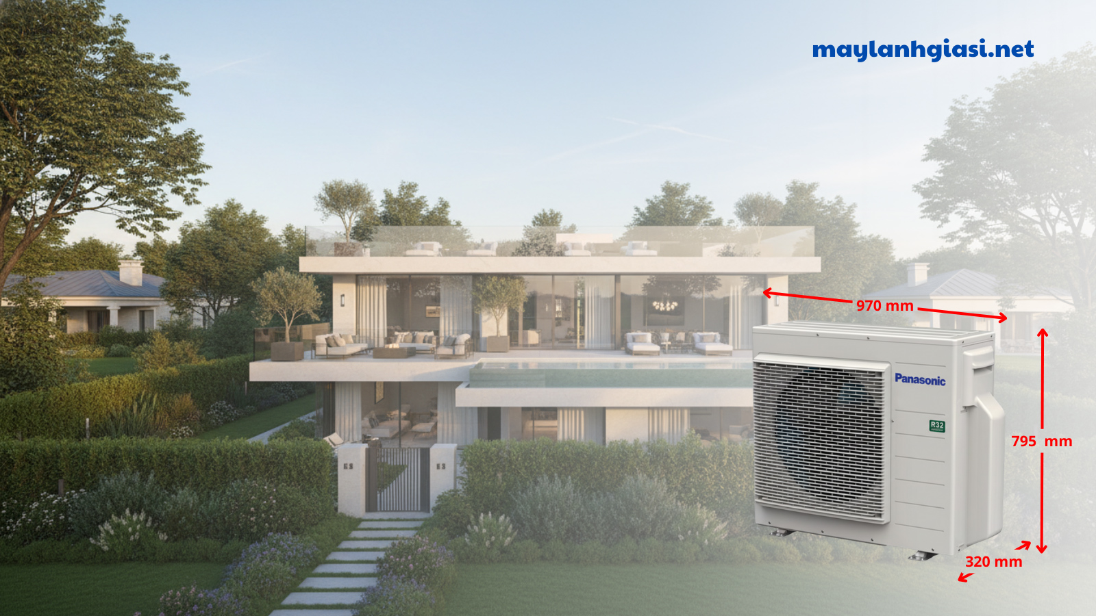 Dàn nóng máy lạnh Multi Panasonic Inverter CU-4U34YBZ 4 HP