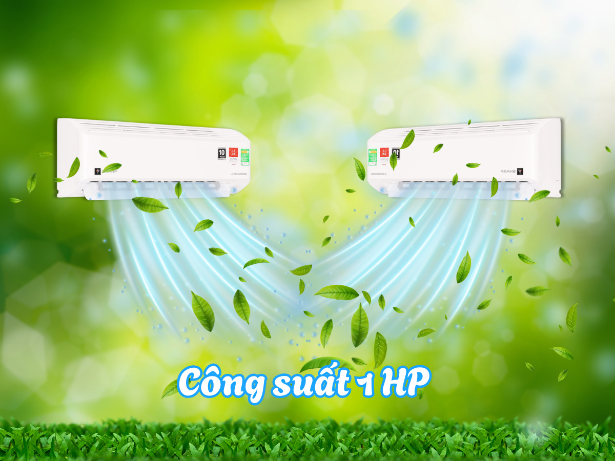 Sharp Inverter AH-XP10DSW 1 HP 