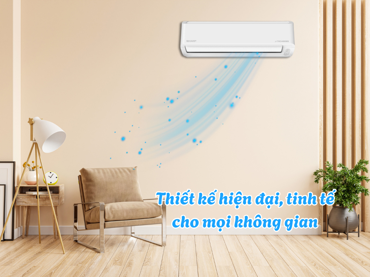 Máy lạnh Sharp Inverter AH-XP13DSW 1.5 HP – Tiết kiệm điện, làm lạnh nhanh, không khí trong lành