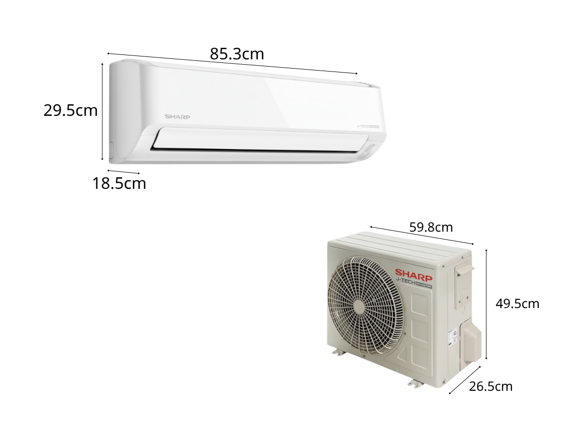 Máy lạnh Sharp Inverter AH-XP13DSW 1.5 HP – Tiết kiệm điện, làm lạnh nhanh, không khí trong lành