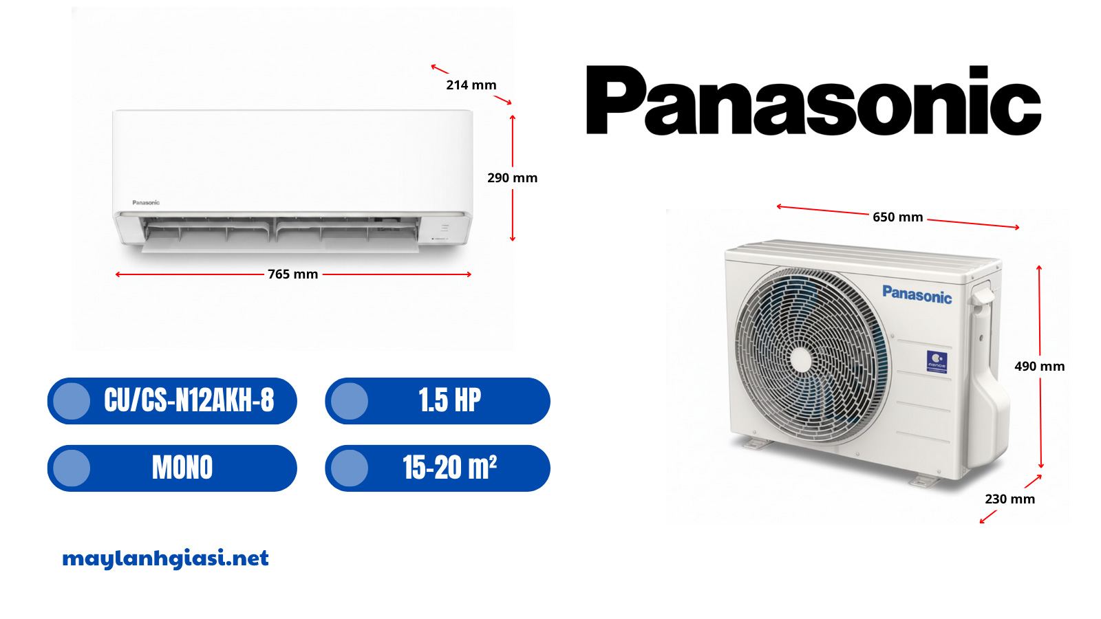 Máy lạnh Panasonic CU/CS-N12AKH-8 1.5 HP
