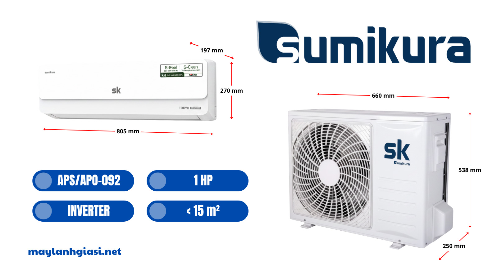 Sumikura Inverter APS/APO-092/TOKYO 1 HP