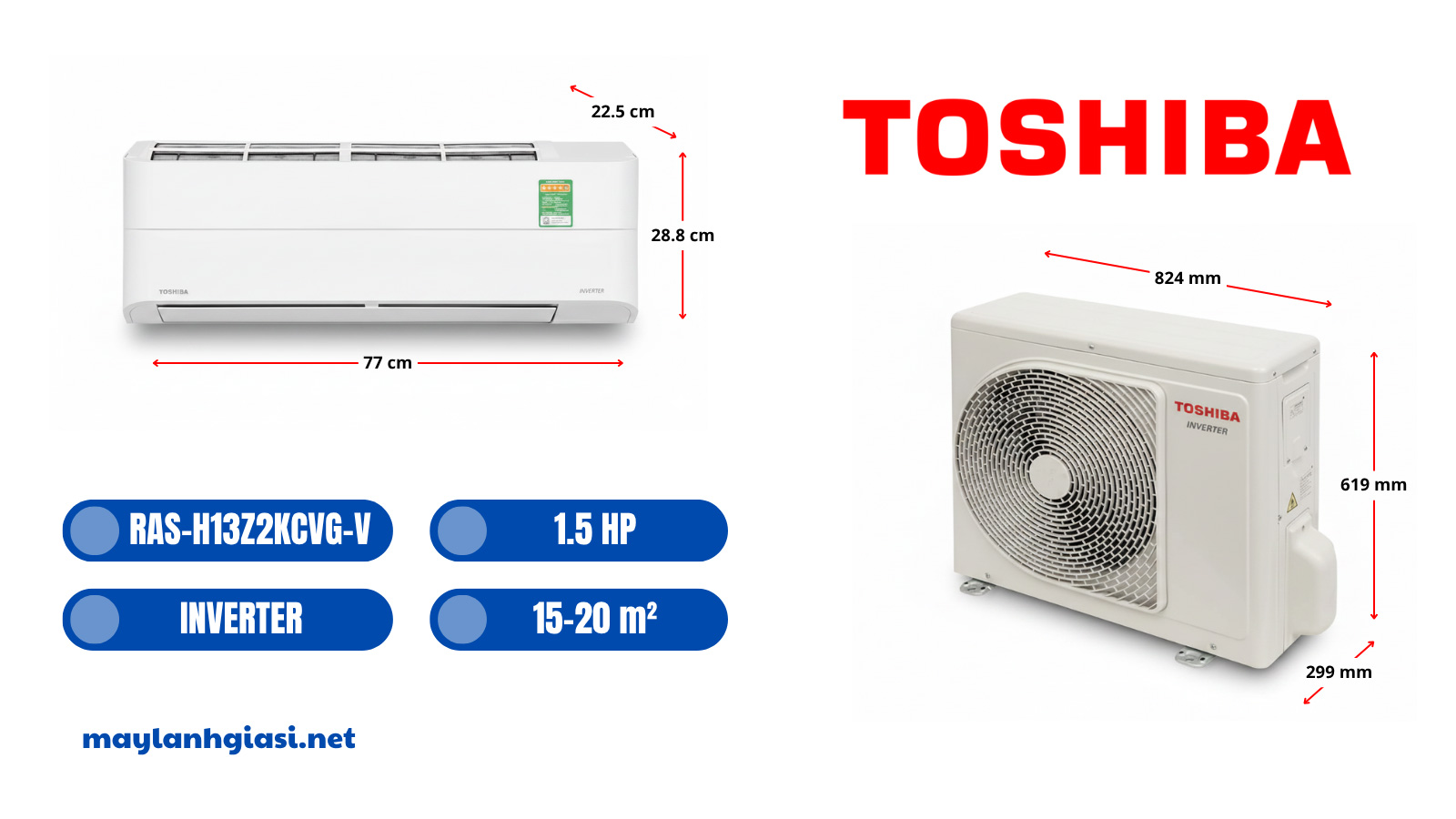 Máy lạnh Toshiba RAS-H13Z2KCVG-V 1.5 HP